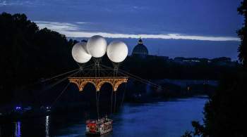  Летящий  мост, вдохновленный проектом Микеланджело, появился над Тибром