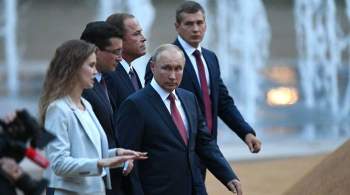 Путин посетил центральный парк в Нижнем Новгороде