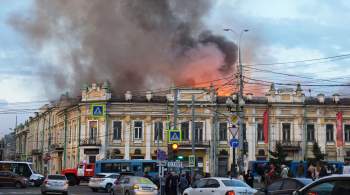 Площадь пожара в центре Иркутска выросла до тысячи квадратных метров