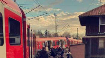 В Мюнхене при столкновении поездов погиб  человек, еще 40 пострадали