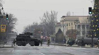 СМИ опубликовали кадры с военной техникой на улицах Алма-Аты