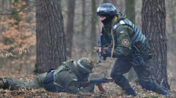 Украинские нацгвардейцы начали тренировку на границе с Белоруссией