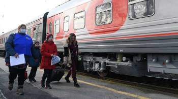 Первый поезд с жителями Донбасса прибыл в подмосковную Апрелевку