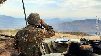 Минобороны Армении заявило об обстреле позиций на границе с Азербайджаном