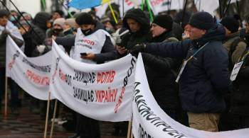 Предприниматели закончили марш протеста в центре Киева