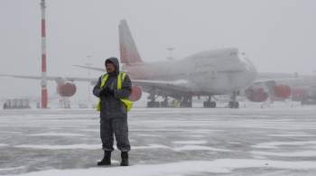 В аэропортах Москвы из-за сильного дождя и снега задержали более 50 рейсов
