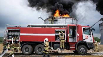В Самарской области потушили пожар на резервуаре с нефтешламом