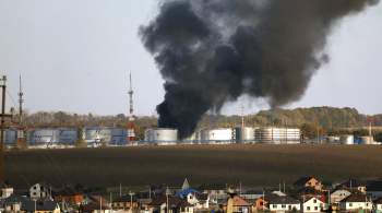 Снаряд попал в нефтебазу на территории Белгородского района