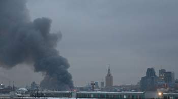 По делу о пожаре в центре Москвы задержали двух человек