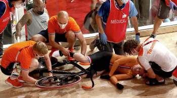 Велогонщица из Нидерландов упала, сломав ребра и повредив легкое: видео