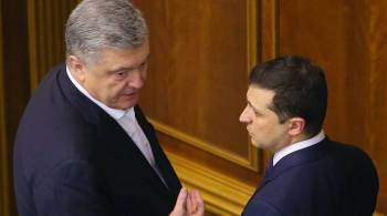 На Украине партия Порошенко обошла  Слуг народа  Зеленского