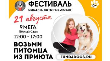 В Москве пройдет фестиваль-пристройство  Собаки, которые любят 