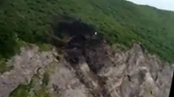 Появилось новое видео с места крушения Ан-26 на Камчатке