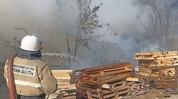 В Самарской области локализовали пожар на пилораме 