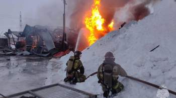 В Ульяновске вспыхнул склад после взрыва 40 газовых баллонов 