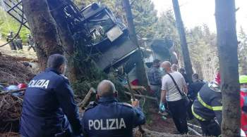 Число погибших при падении кабины фуникулера в Италии возросло до 12