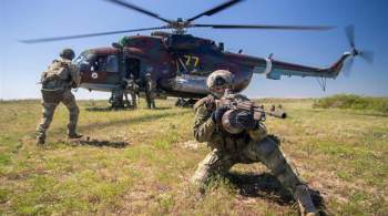 Вертолеты Росгвардии уничтожили диверсантов в тылу на Украине