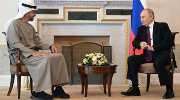 Путин с президентом ОАЭ обсудили ситуацию на Украине, сообщил Песков