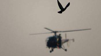 СМИ сообщили о крушении вертолета в Индии с чиновниками на борту