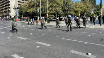 Полиция применила газ против участников антиизраильского митинга в Афинах 