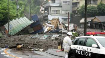 На месте оползня в Японии погибли три человека