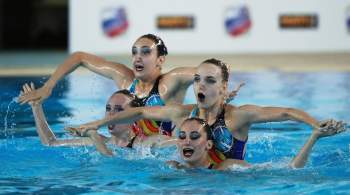 Первая сборная России по синхронному плаванию победила на Спартакиаде