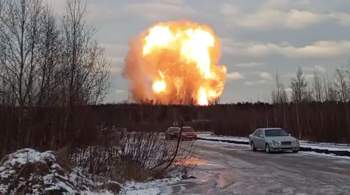 Пожар вспыхнул на газозаправочной станции в Ленинградской области