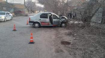 В Астрахани подростки на чужом авто врезались в дерево
