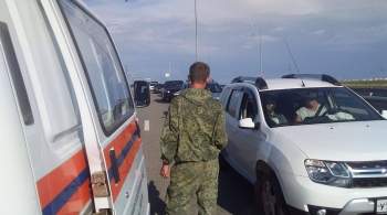 Пробка на подъездах к Крымскому мосту начала сокращаться