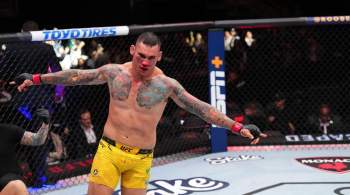 Украинец потерпел досрочное поражение от бразильца на турнире UFC 