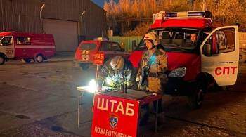 В Ленинградской области произошел пожар на фабрике нетканых материалов