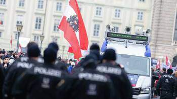 Около 44 тысяч человек протестуют в Вене против ограничений из-за COVID-19