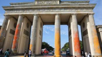 В Берлине проходит протест против поддержки Украины 
