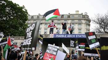 В Лондоне проходит демонстрация в поддержку Палестины
