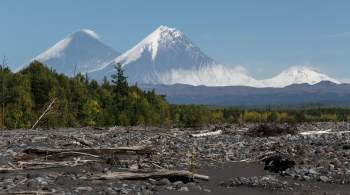 Спасатели не добрались до туристов, застрявших на вулкане на Камчатке