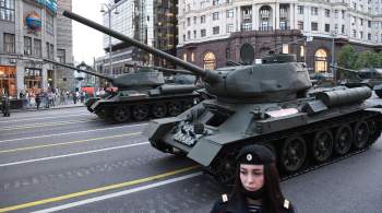 Около 10 километров разметки для парада 9 Мая нанесут на дороги в Москве