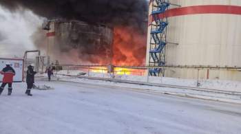 В Коми пожар перекинулся на резервуар с нефтью 