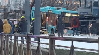 В Петербурге автобус наехал на пешеходов, есть пострадавшие 