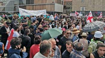 Противники появления в Грузии ГЭС пригрозили  парализовать  Тбилиси