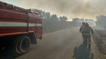 На месте пожара в Оренбуржье зафиксировали превышение ПДК вредных веществ