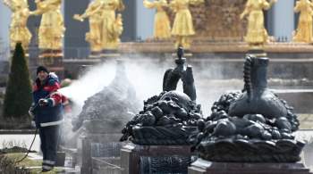 Бирюков: фонтаны  Дружба народов  и  Каменный цветок  промоют после зимы