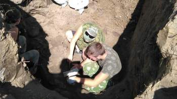 В Курске нашли новые останки на месте расстрелов людей гитлеровцами