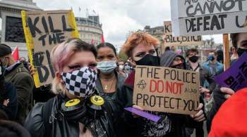 В ходе акций против COVID в Британии арестовали одного из протестующих