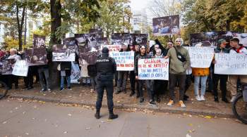 В Кишиневе манифестанты обвинили власти страны в преследовании оппозиции