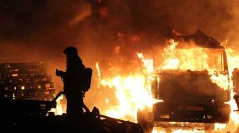 В Воронеже ликвидировали пожар на территории промзоны