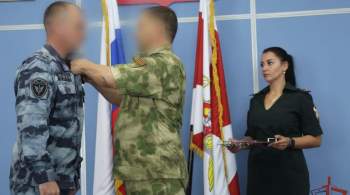 Белгородских росгвардейцев наградили медалями за участие в спецоперации