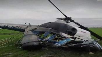 Падение вертолета Ми-8 в Ленобласти: комментарий очевидицы и видео