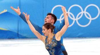 Появилось видео падения российской пары в командном турнире на Олимпиаде