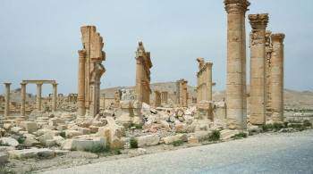 В Пальмире началась реконструкция триумфальной арки
