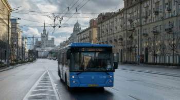 Водителю стало плохо: автобус врезался в столб у здания МГУ